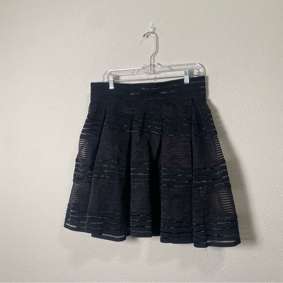Torrid Black Sheer Ruffle A-Line Mini Skirt W/ Elastic Waist Women's Size Large - Picture 4 of 10